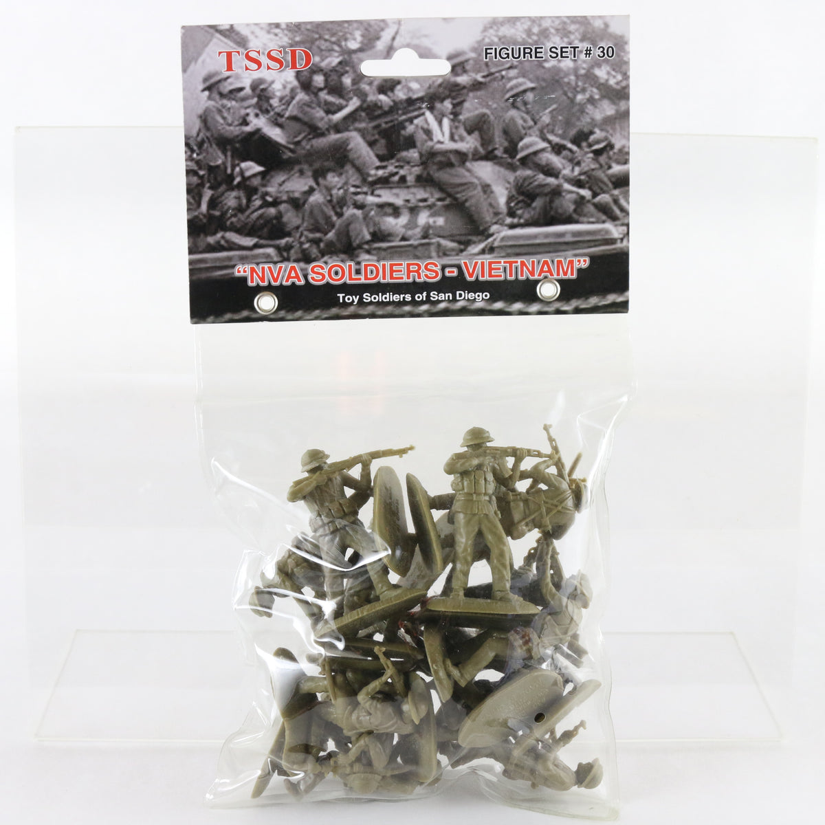 Set Of NVA Soldiers Vietnam War TSSD Figure Set #30 Plastic TSSD30