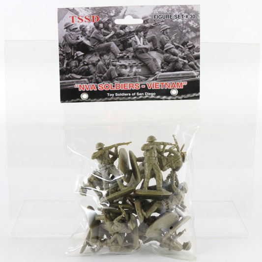 Set Of NVA Soldiers Vietnam War TSSD Figure Set #30 Plastic TSSD30