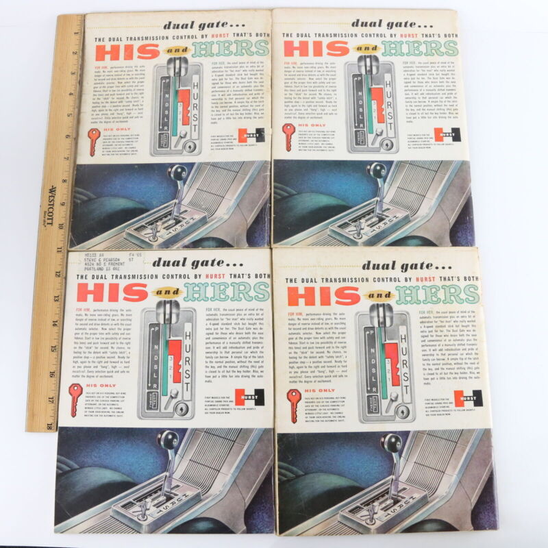 Lot Of 7 Hot Rod 426 Chrysler Plymouth Dragster Sep 1963 Vintage Car Magazines