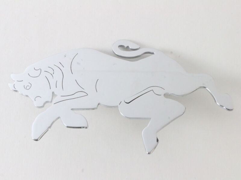 Running Bull 4.25" Metal Emblem Badge After Lamborghini or Similar