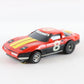 Aurora AFX Chevy Corvette #8 Red Yellow Screecher HO Slotless Slot Cars