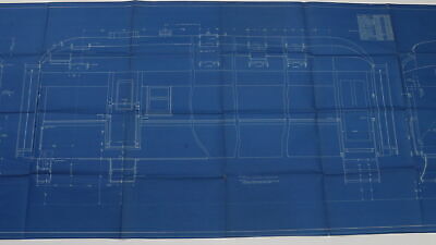 New York Central NYC Safety Appliance Application Dining Car Blueprint 1931 91"