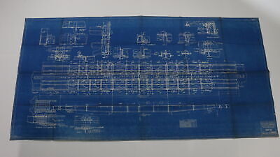 New York Central NYC dining car underframe blueprint 1929