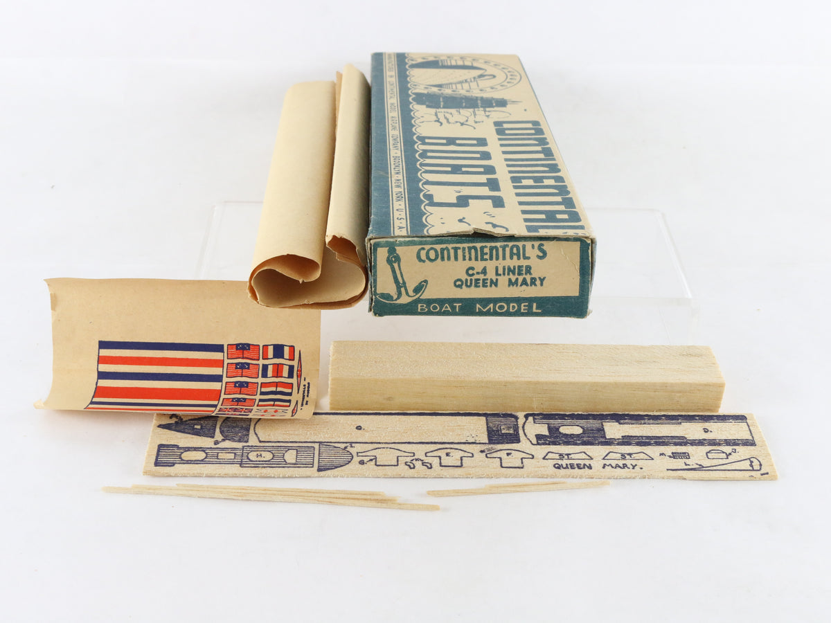 Queen Mary C-4 Liner Continental Boat Wood Model Kit