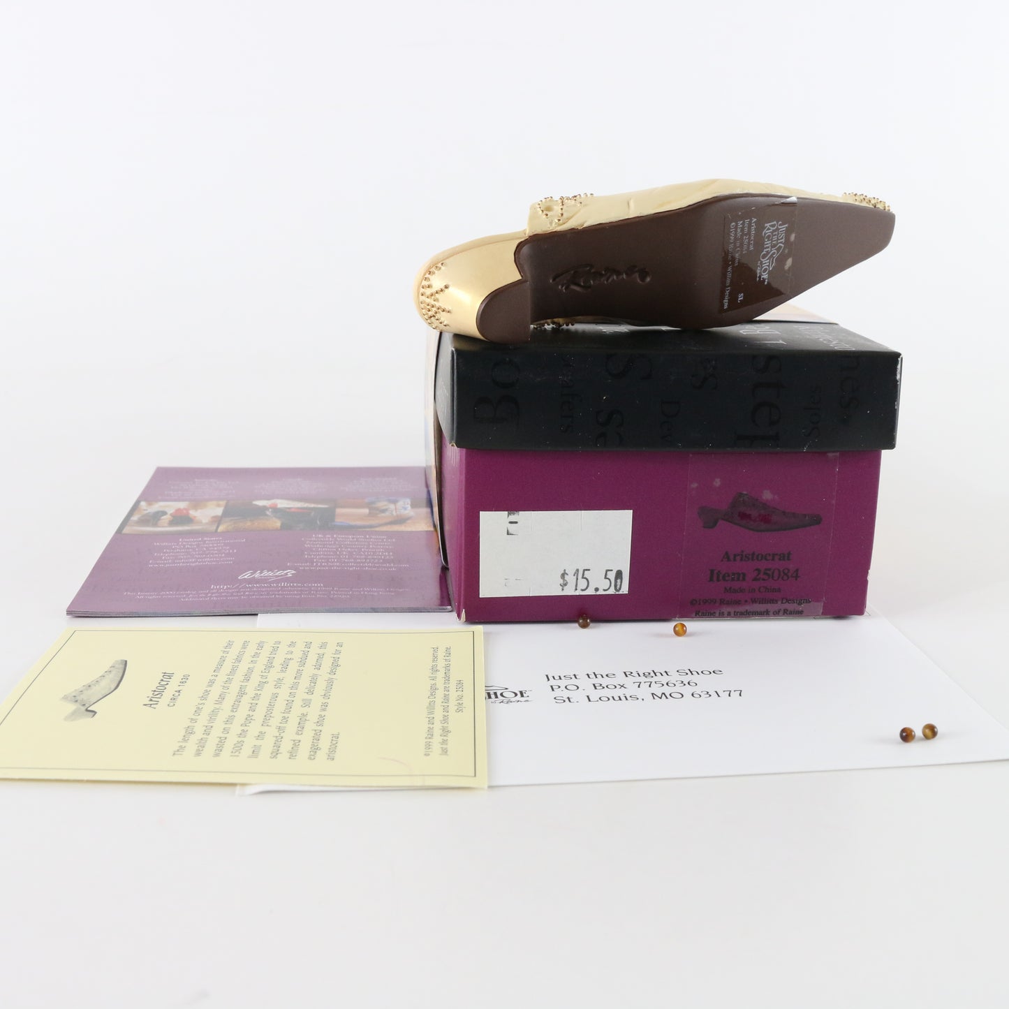 Just The Right Shoe Aristocrat Raine Willitts Resin Collectible Shoe 25084