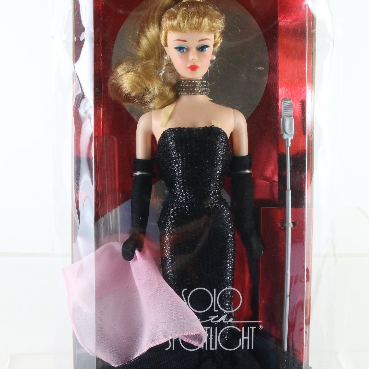 Solo in the Spotlight 1960 Barbie Doll Timeless 1994 Mattel 13534-0910 glamorous black gown retro style