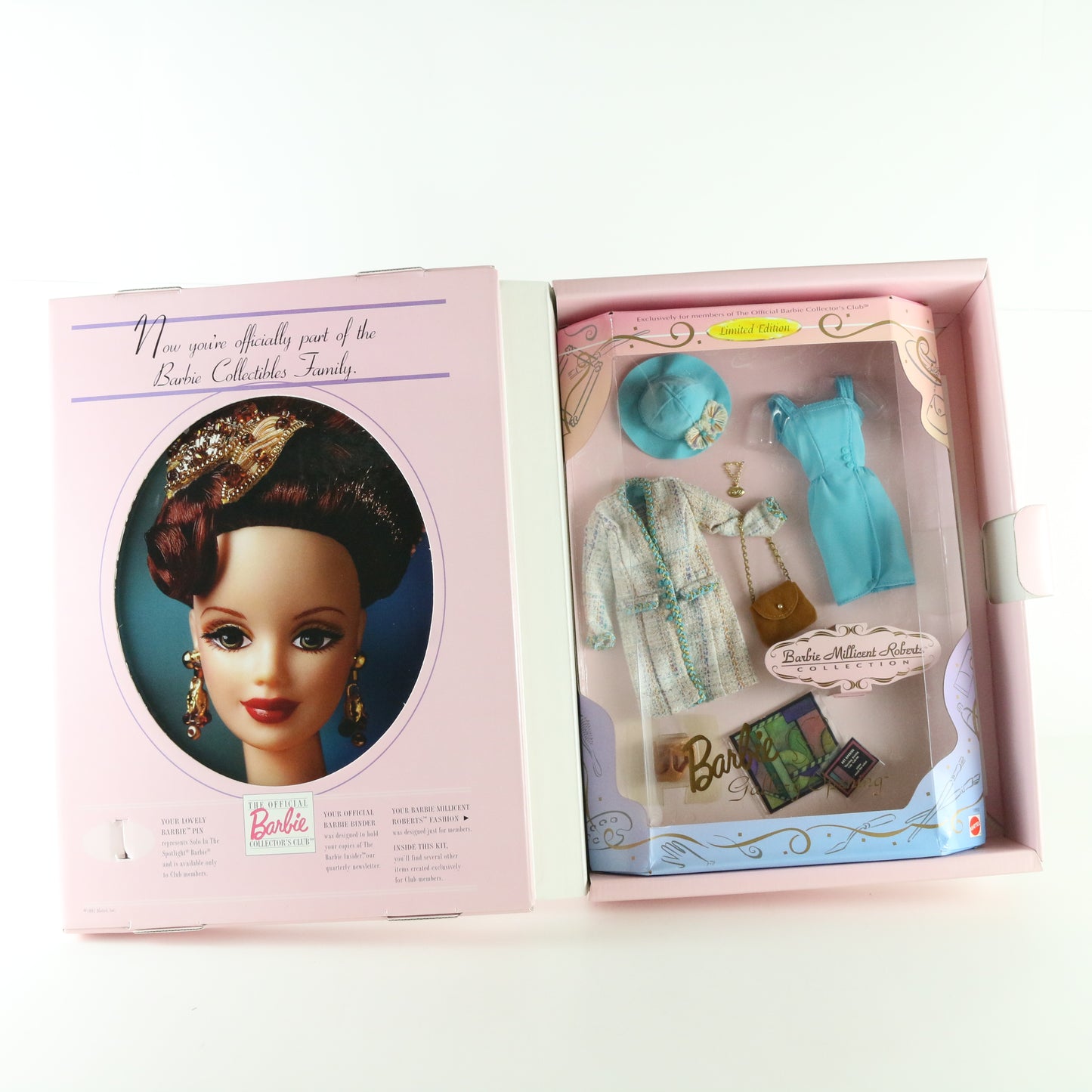 Official Barbie Collectors Club Set 2nd Ed Gallery Opening 1997 W/ Paperwork