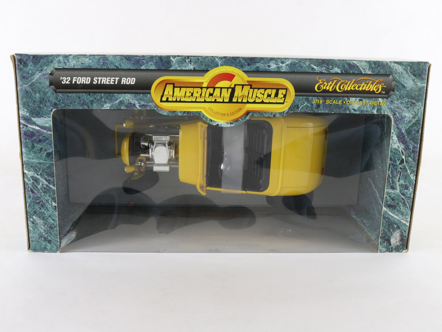 1932 '32 Ford Street Rod Yellow HOT ROD American Muscle ERTL 1:18 Model 7238