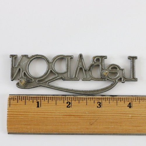 Vintage 1980s Chrysler Lebaron Metal Emblem Badge 4.25"