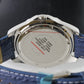 Croton Japan Quartz Mens Watch Blue & Silver Stainless Steel Leather Band 10 Atm