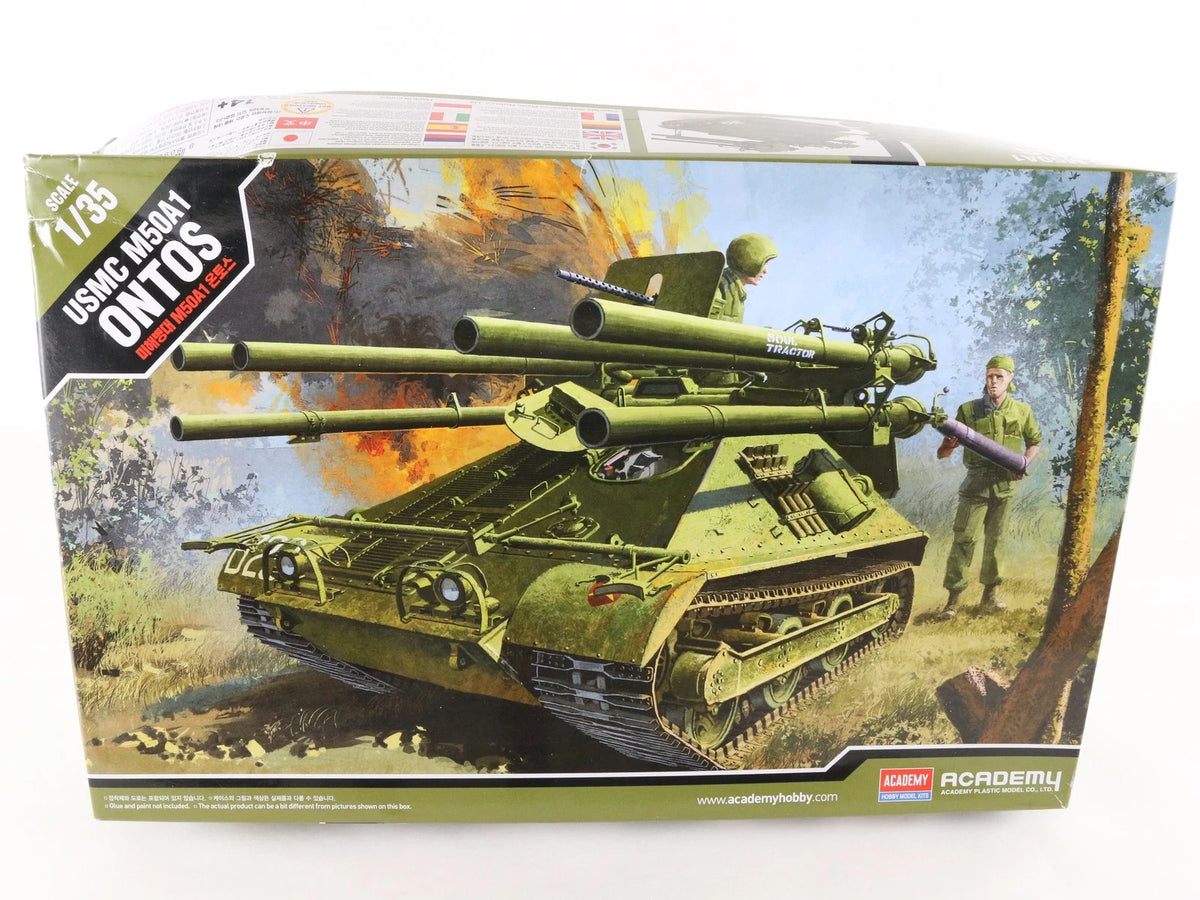 M50A1 Ontos USMC Antitank Vehicle Allis Chalmers Academy 1:35 13218 Military Kit