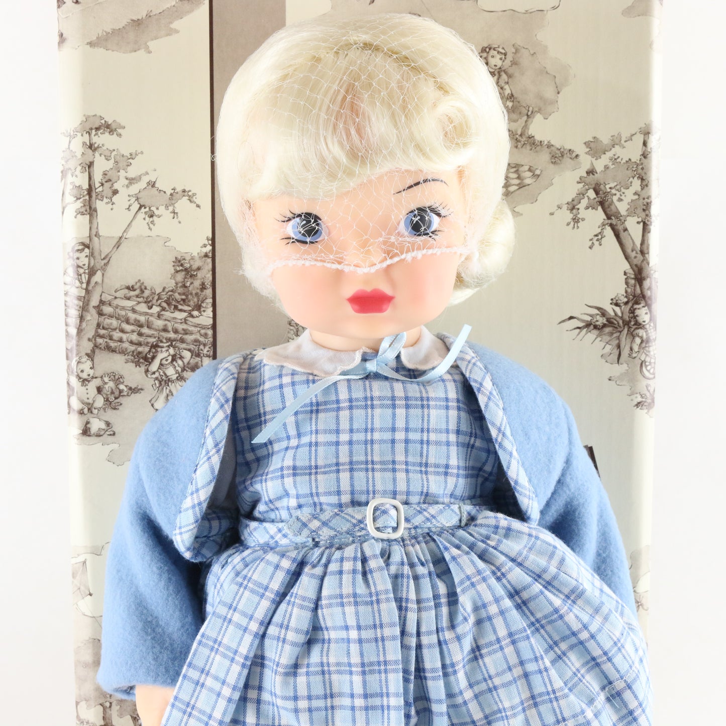 Terri Lee Blue Eyes Blue Dress & Hat 16" Vinyl Doll 20022 W/ Extras