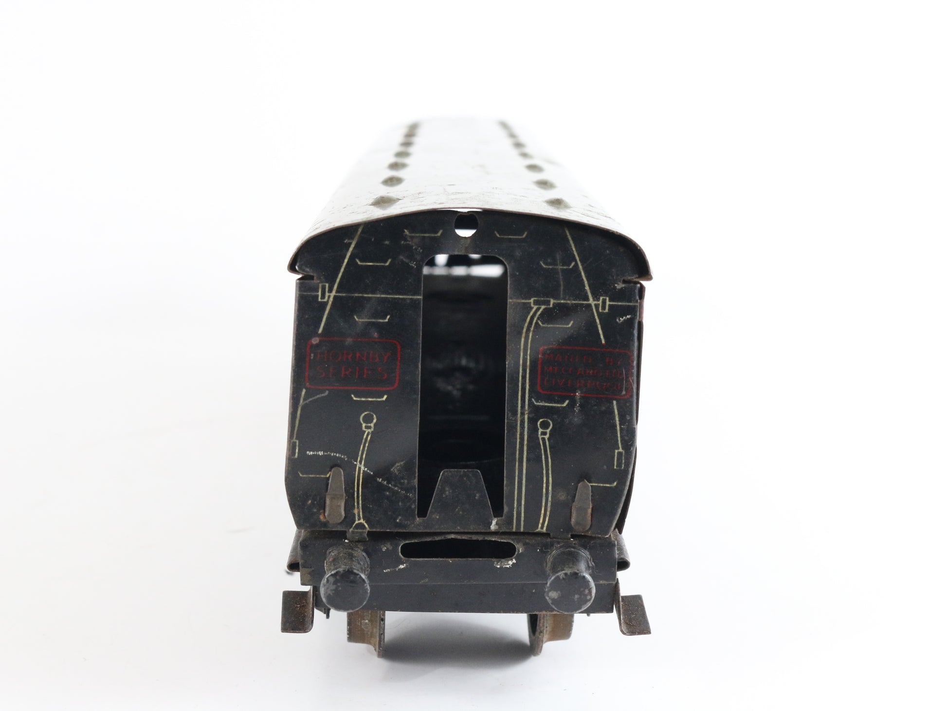 LMS 3888 Corridor Coach 1st 3rd Class Passenger Car Hornby Meccano O Tinplate detailed British passenger coach