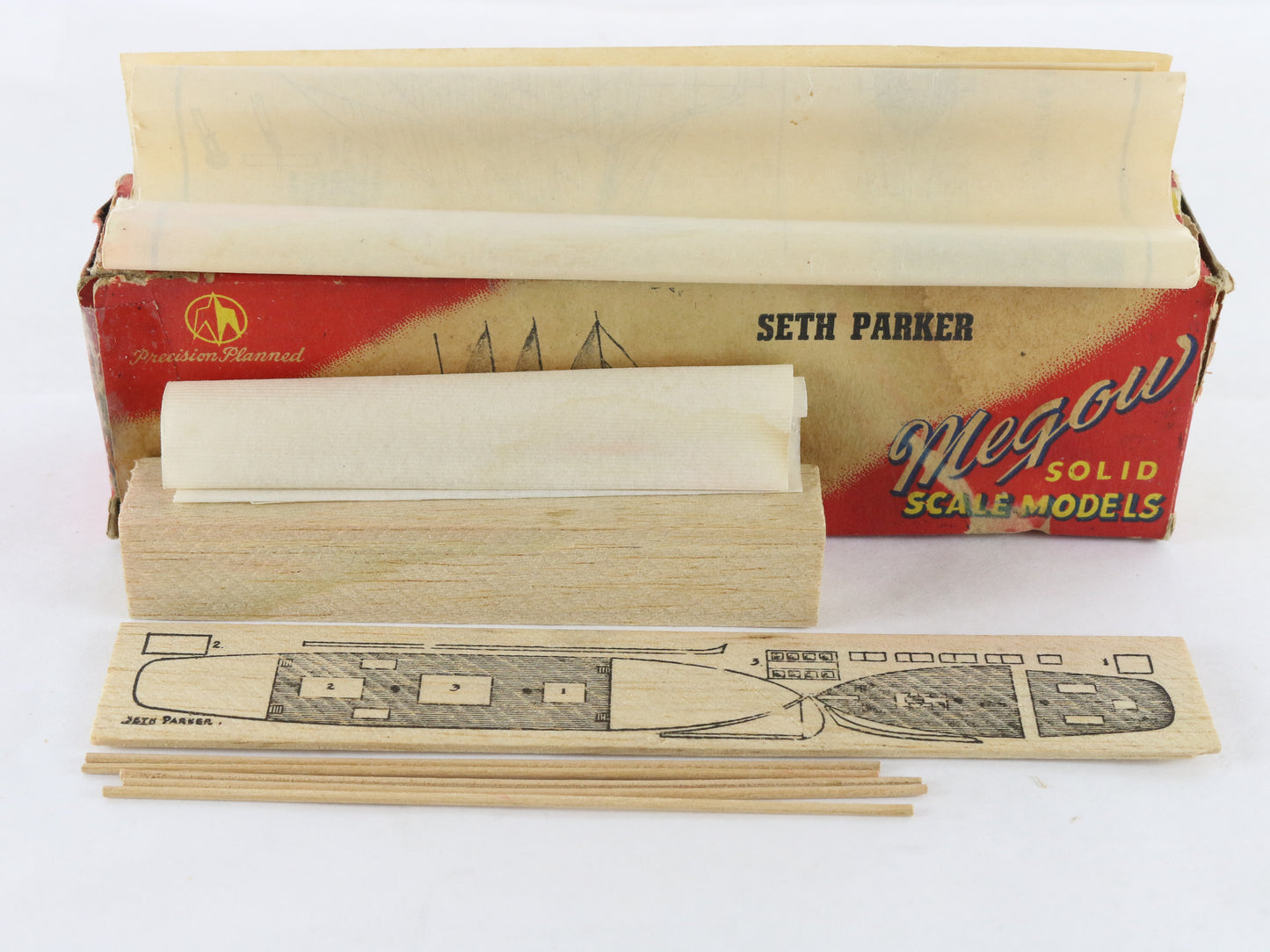 Mast Schooner Seth Parker Megow Wood Boat Kit K-1