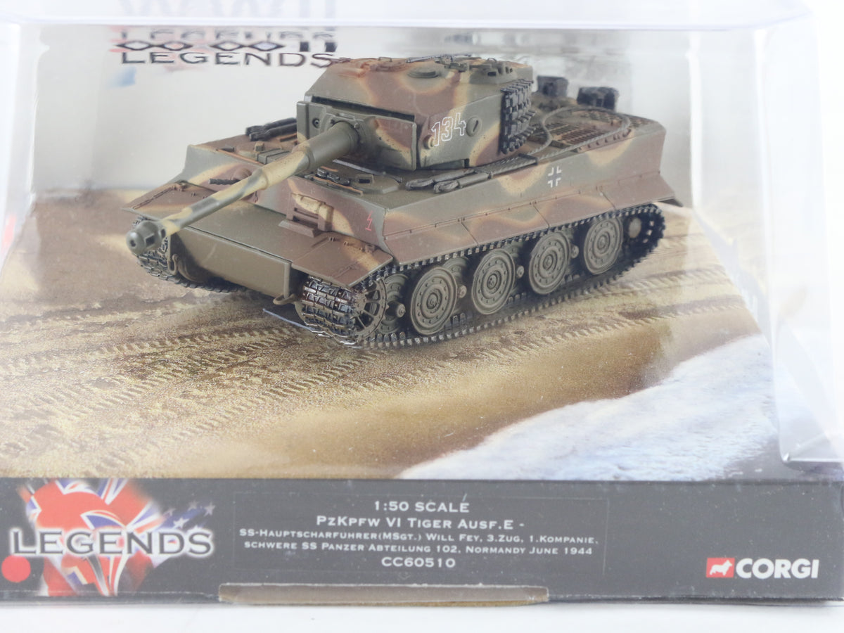 Panzerkampfwagen VI Tiger Ausf E Tank Normandy 1944 Corgi Legends 1:50 CC60510