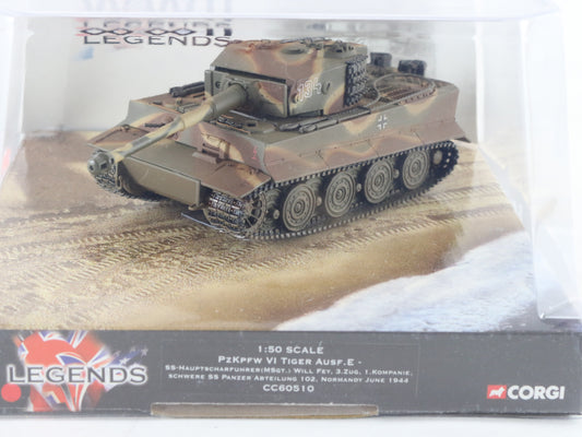 Panzerkampfwagen VI Tiger Ausf E Tank Normandy 1944 Corgi Legends 1:50 CC60510