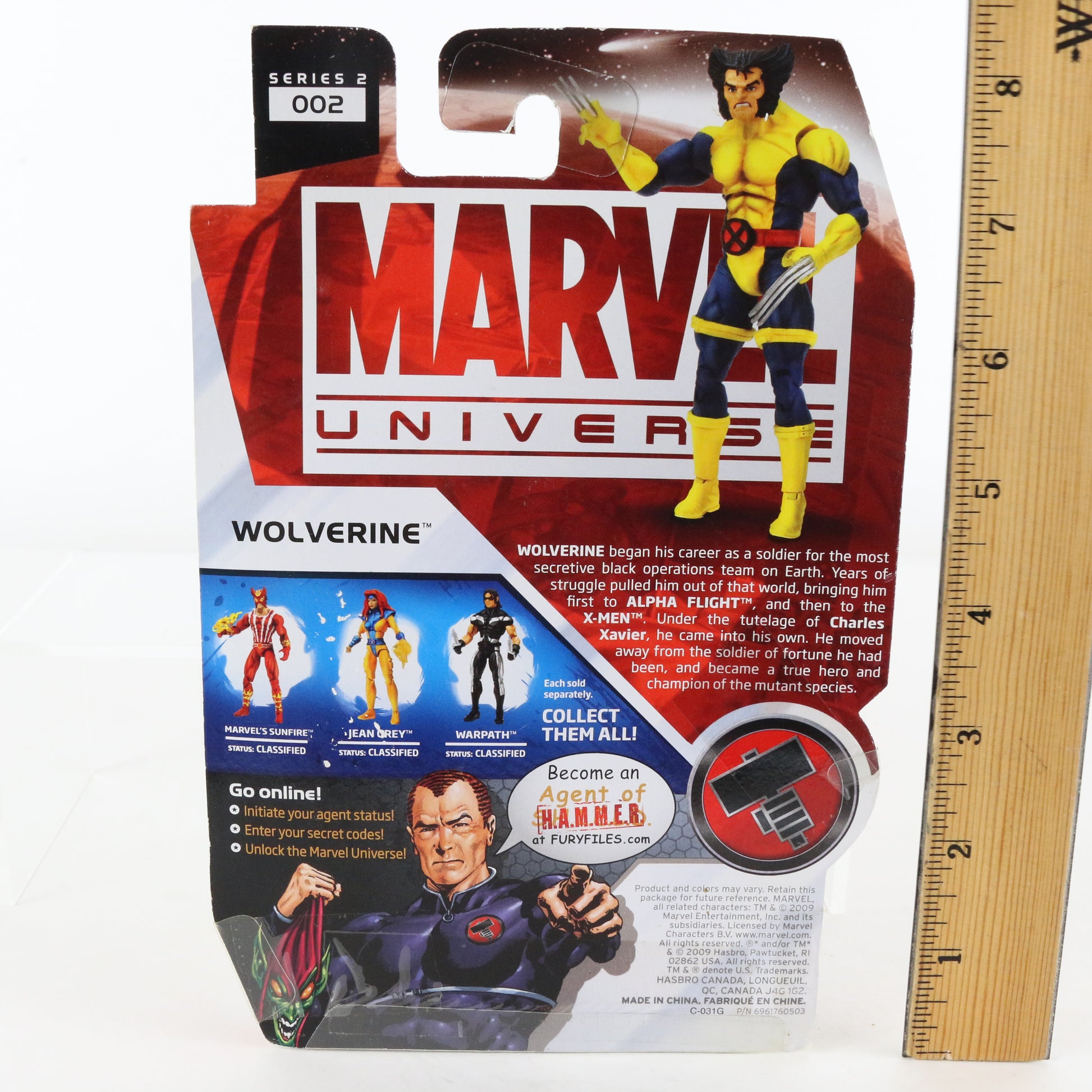 Marvel Universe Series 2 002 Wolverine 3.75" Action Figure Hasbro 