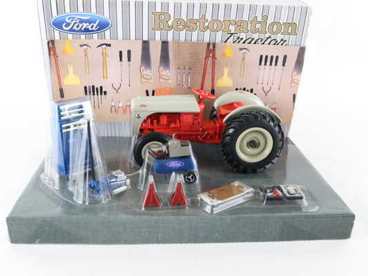 Ford 8N Restoration Tractor & Accessories Red Gray ERTL 1:16 Diecast 13780