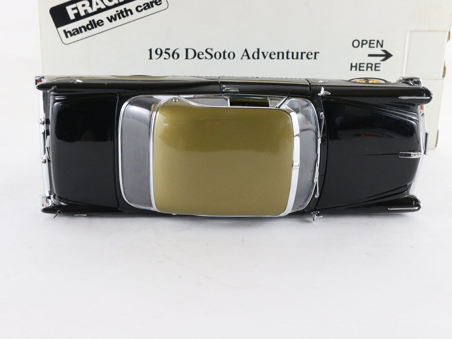 1956 Desoto Adventurer Black Gold Danbury Mint 1:24 Diecast Model Car