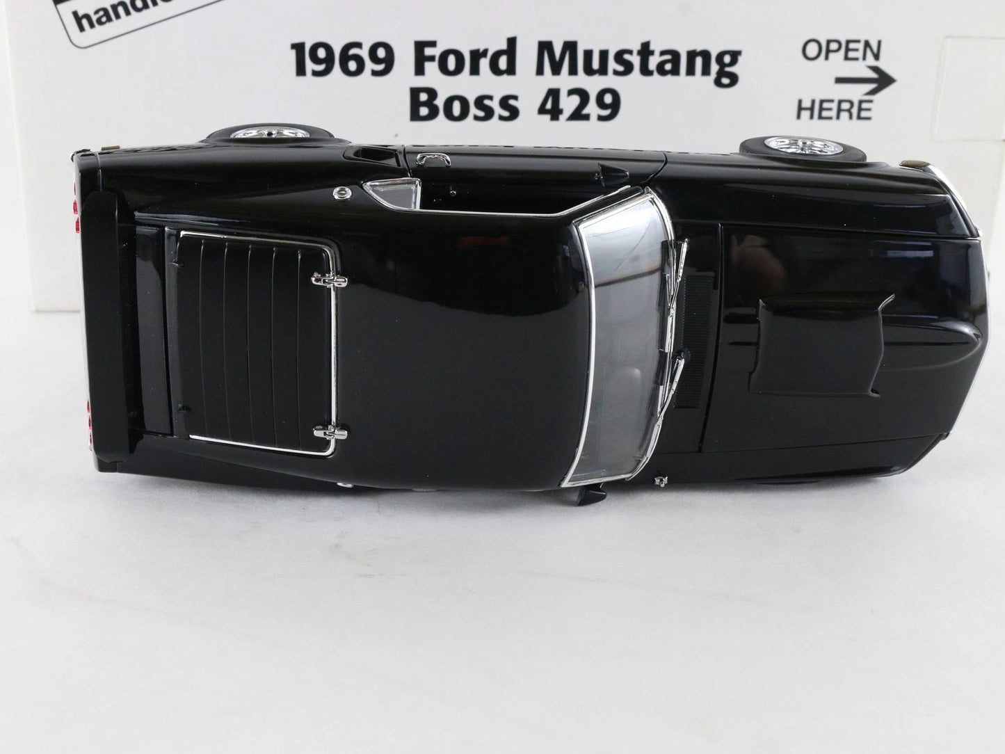 1969 Ford Mustang Boss 429 Black Danbury Mint 1:24 Diecast Model Car
