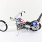 Easy Rider Chopper Red White Blue Cpt America Franklin Mint 1:10 B11WL73 w/ Box