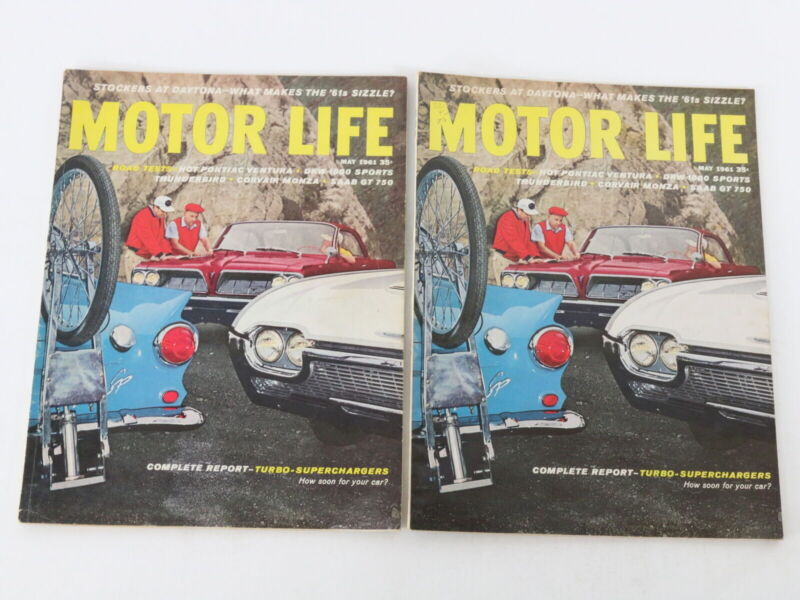 Lot Of 6 Motor Life Magazines Vintage AUTOMOBILIA June July May 1961 35c