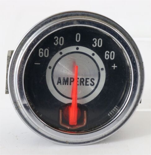 Vintage Hot Rod Rat Rod 60 Amperes Meter Gauge 46001 Usa