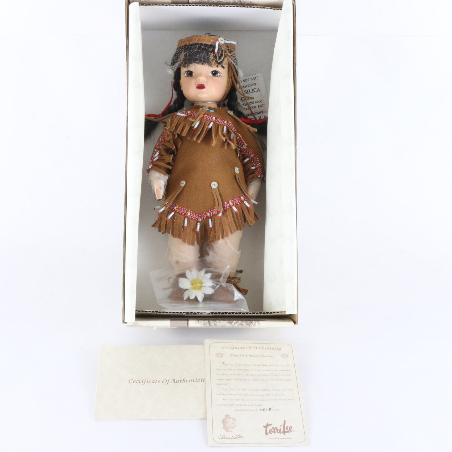Tiny Terri Lee Indian Summer Native American 10" Vinyl Doll W/ Accessories 40022