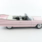 1959 Cadillac Series 62 Convertible Pink Danbury Mint 1:24 Model Car