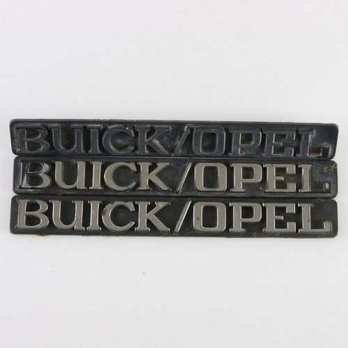 Lot Of 3 Buick Opel Nameplate Emblem Badges 7.5"