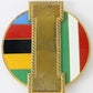 Italian Flag I German Race Pin or Badge Unknown 3.25" Metal Emblem Badge