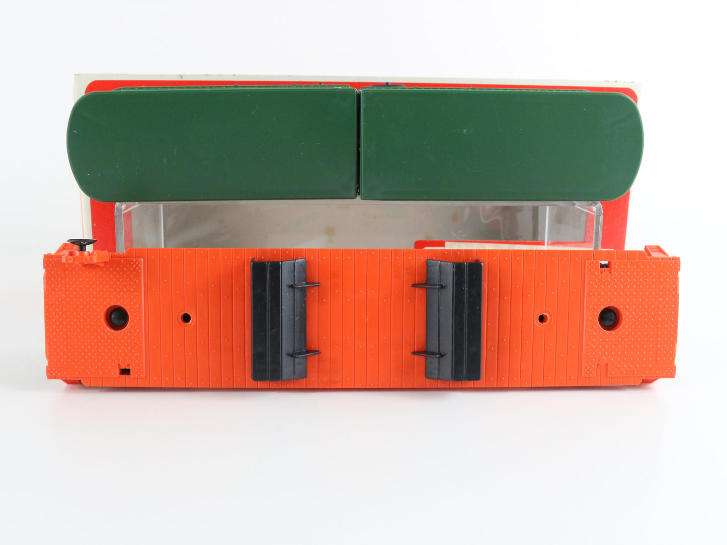 Lionel O 6-9282 Great Northern GN 9282 Piggyback Flat Car W/ Trailers colorful GN intermodal flat car set