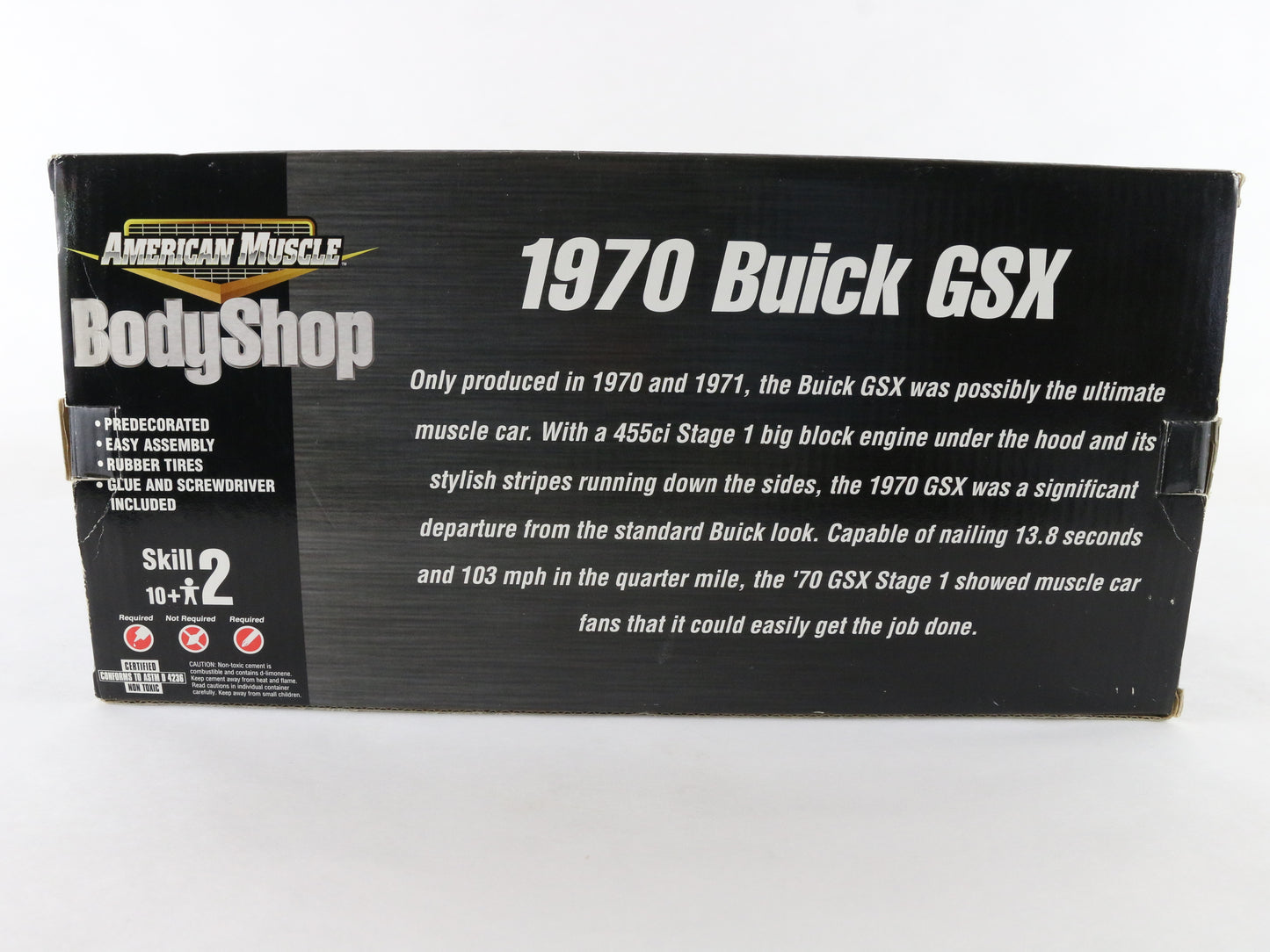 1970 Buick GSX Yellow Body Shop American Muscle ERTL 1:18 Model Car 36520