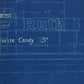 Baby Ruth North American Car Corp Train Blueprint Sk286 5-16-39 16.75"