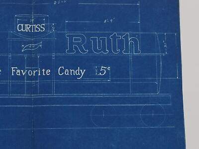 Baby Ruth North American Car Corp Train Blueprint Sk286 5-16-39 16.75"