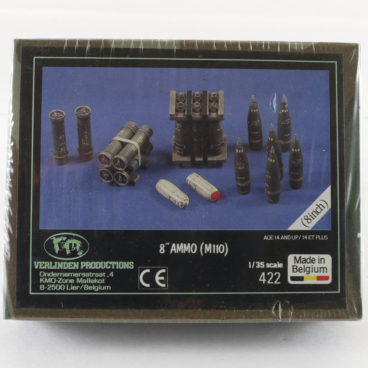 8" Ammo M110 Howitzer Shells Military Accessories Verlinden 1:35 422 Sealed