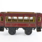 Bing GBN O Prewar Red 1st Class Passenger Coach Car Model Train antique tin litho passenger car rare find
