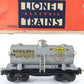 Gray Sunoco Gas Oils 2654 Single Dome Tank Car Lionel Postwar O W/ Box