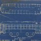 Milwaukee Electric Plan & Elevation Cars 751-760 Trolley Blueprint 1929 11"