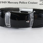 1949 Mercury Police Cruiser Black White Danbury Mint 1:24 Diecast Model Car