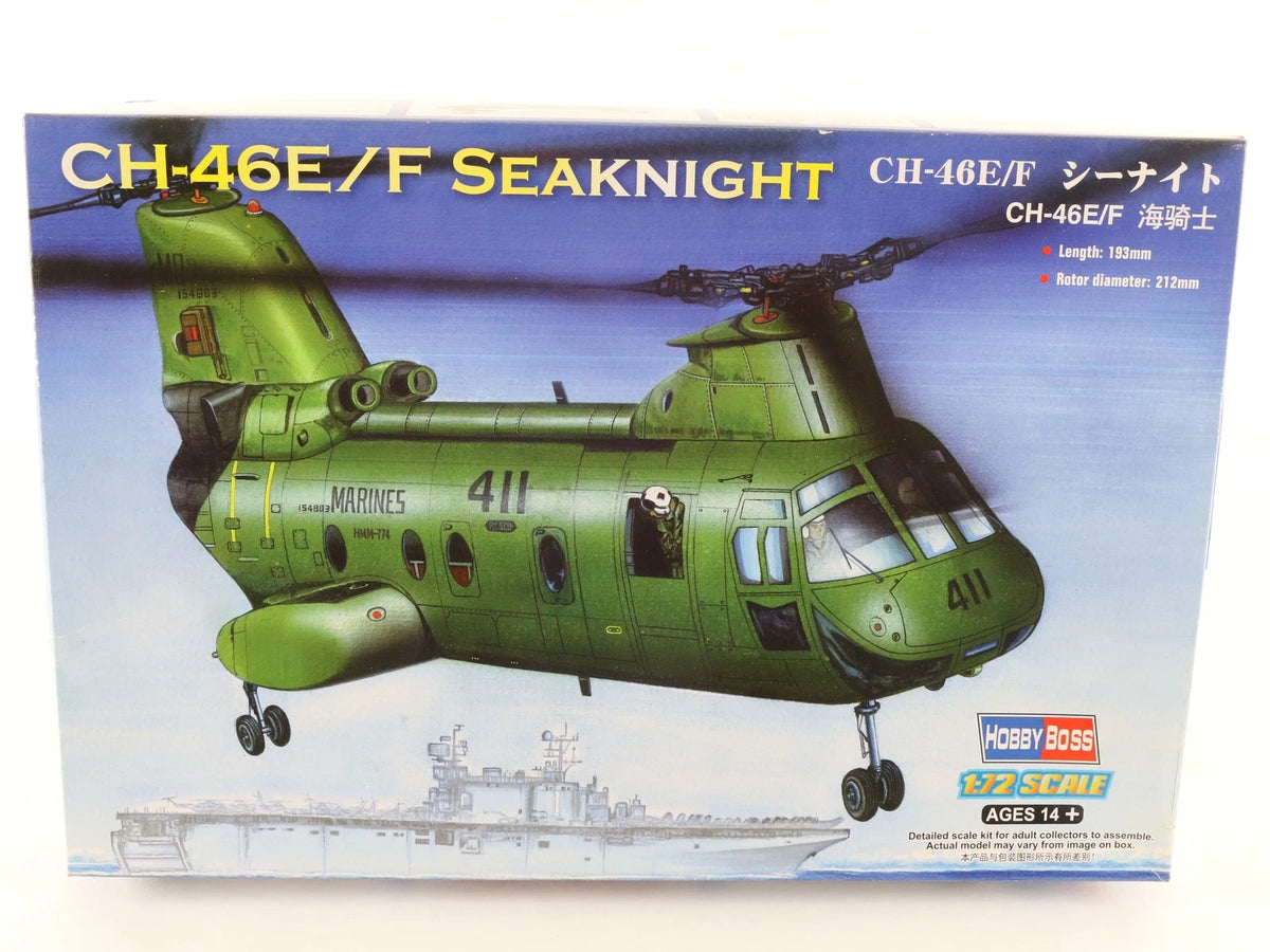 CH-46E/F Seaknight Helcopter Boeing Vertol Hobbyboss 1:72 87223 Military Kit