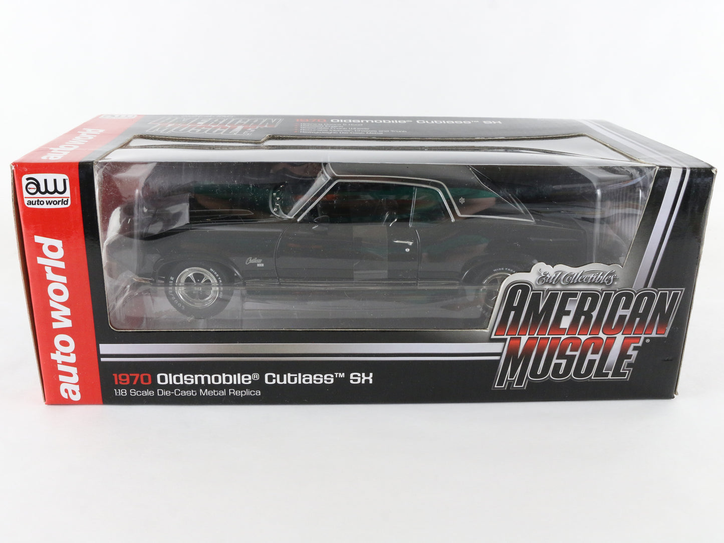 1970 Oldsmobile Cutlass SX Black Auto World ERTL 1:18 Diecast Amm977/06