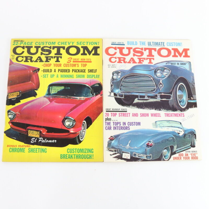 Lot Of 4 Custom Craft June July Sep Nov 1963 Vintage Car Magazines