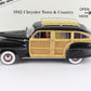 1942 Chrysler Town & Country Black Wood Panel Danbury Mint 1:24 Diecast Model