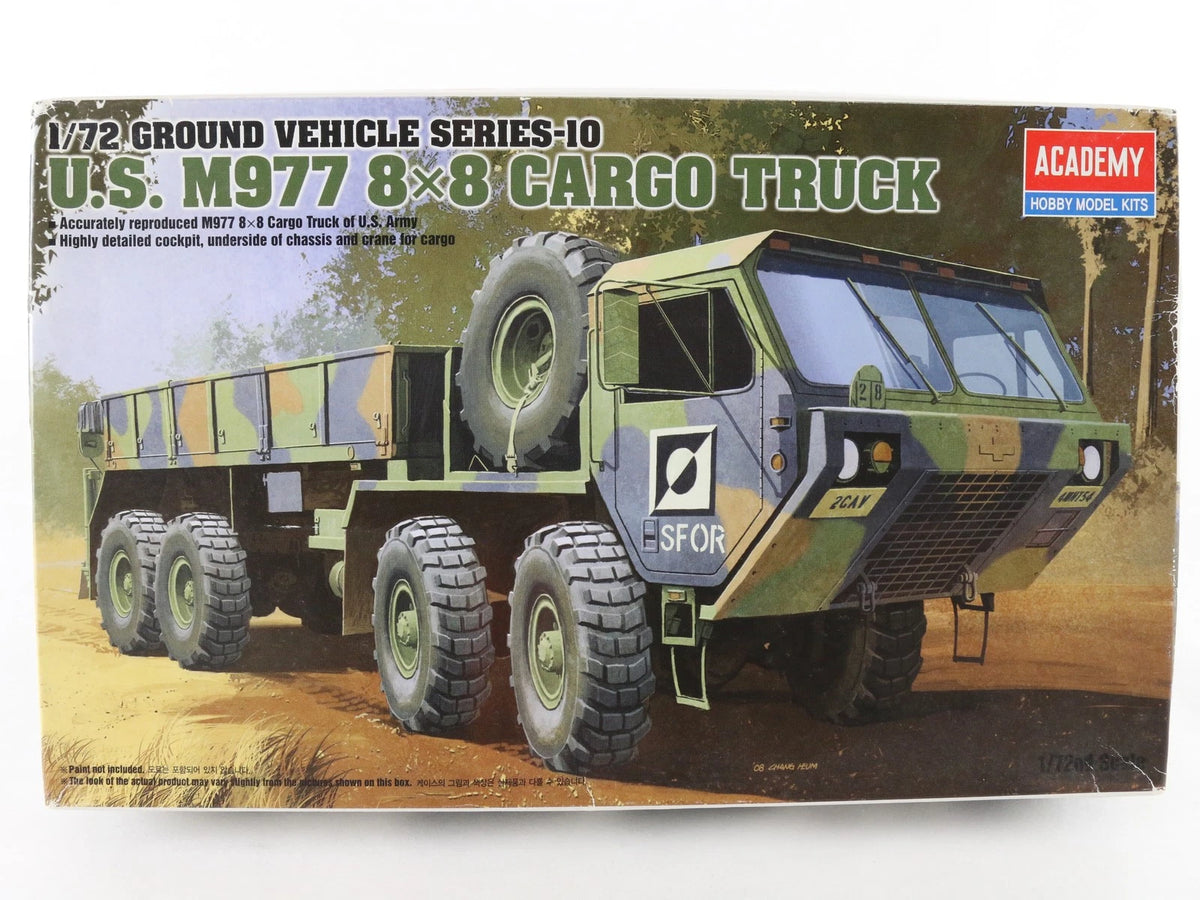 M977 8x8 Cargo Truck Oshkosh US Ground Vehicle 10 Academy 1:72 13412 10000 Kit