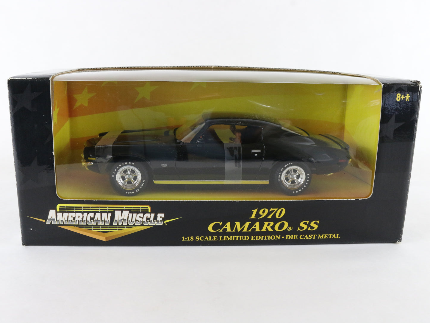 1970 Chevy Camaro SS Black American Muscle ERTL 1:18 Model Car 32515
