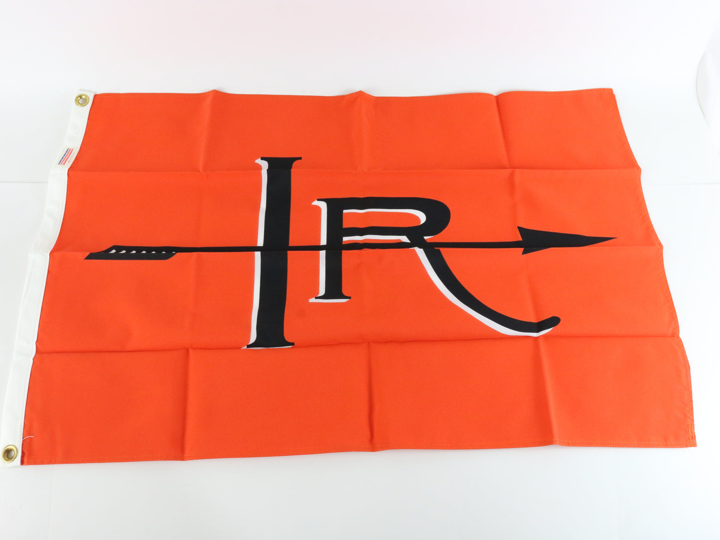 IR Illinois Railway Orange & Black Fabric Train Railroad Flag 2' By 3'