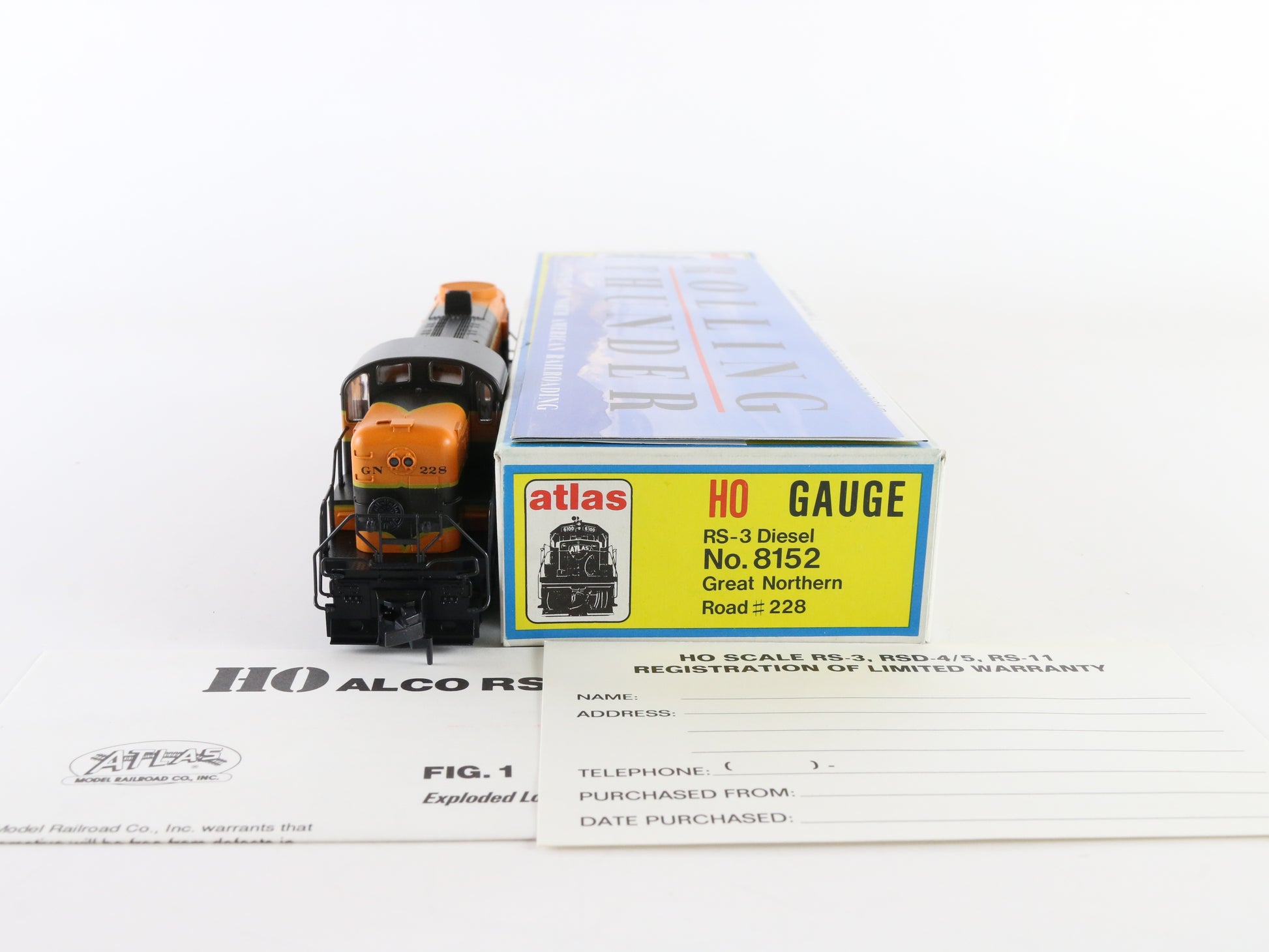Atlas HO Great Northern 228 RS3 Diesel Locomotive Engine