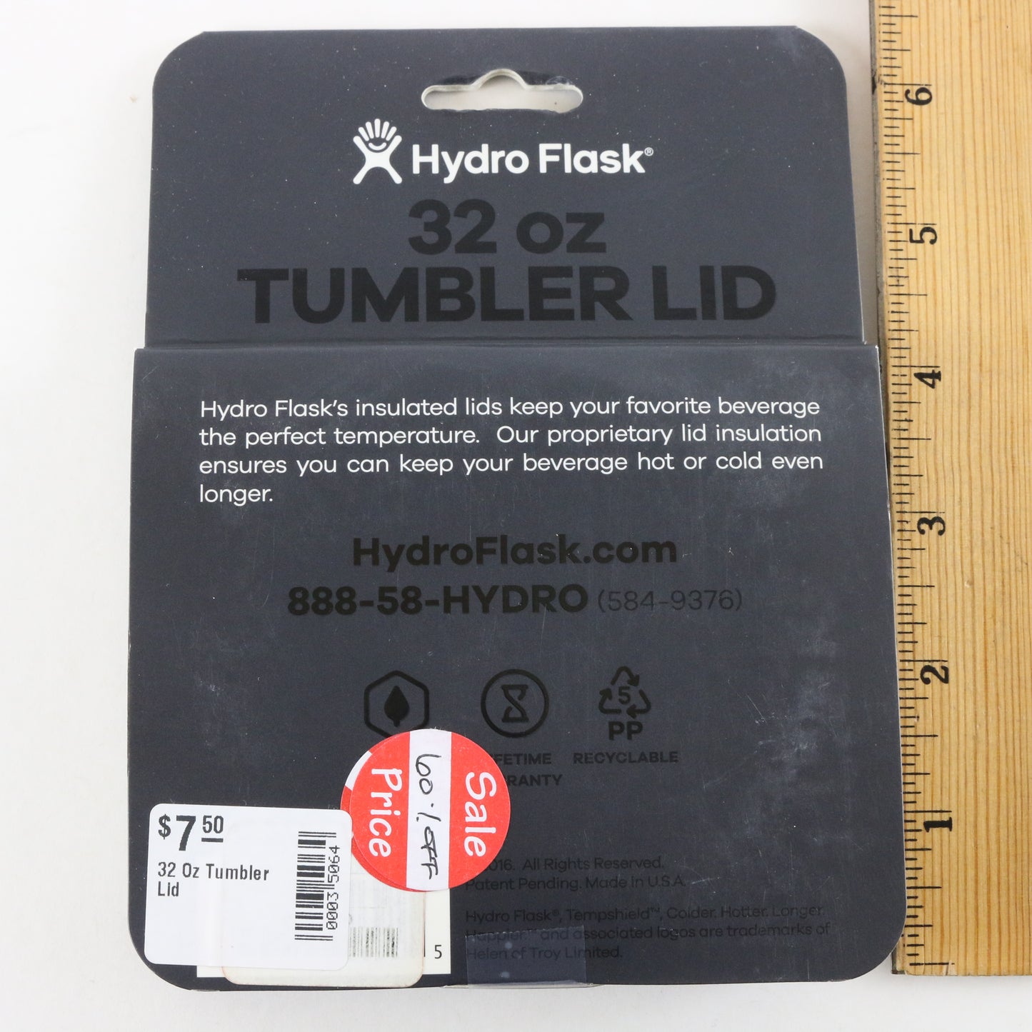 Hydro Flask Black 32oz Tumbler Water Bottle Lid Outdoor Accessories