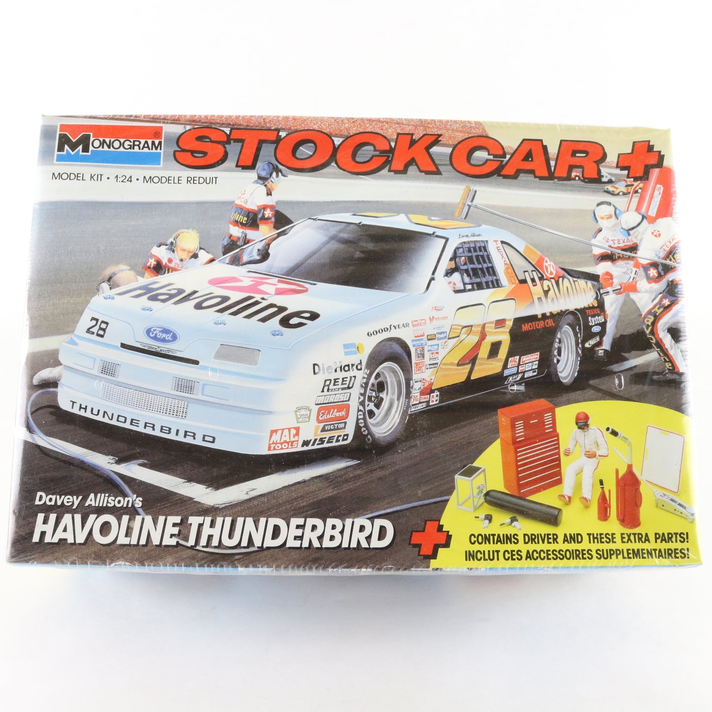 Ford Thunderbird Stock Car Davey Allison Havoline Monogram 1:24 SEALED Kit 2916